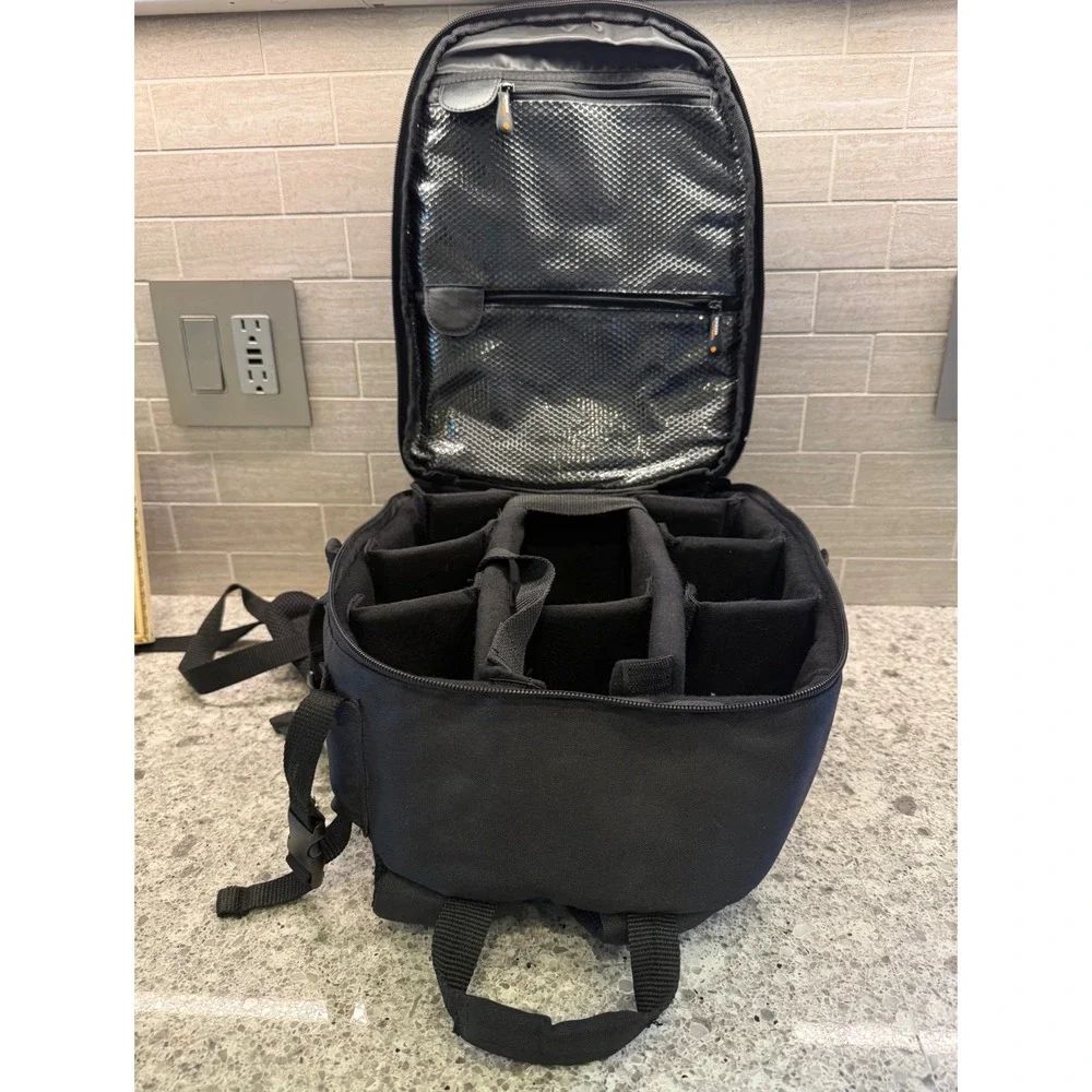 Amazon Basics SLR/DSLR Camera Backpack Black Padded Adjustable Dividers